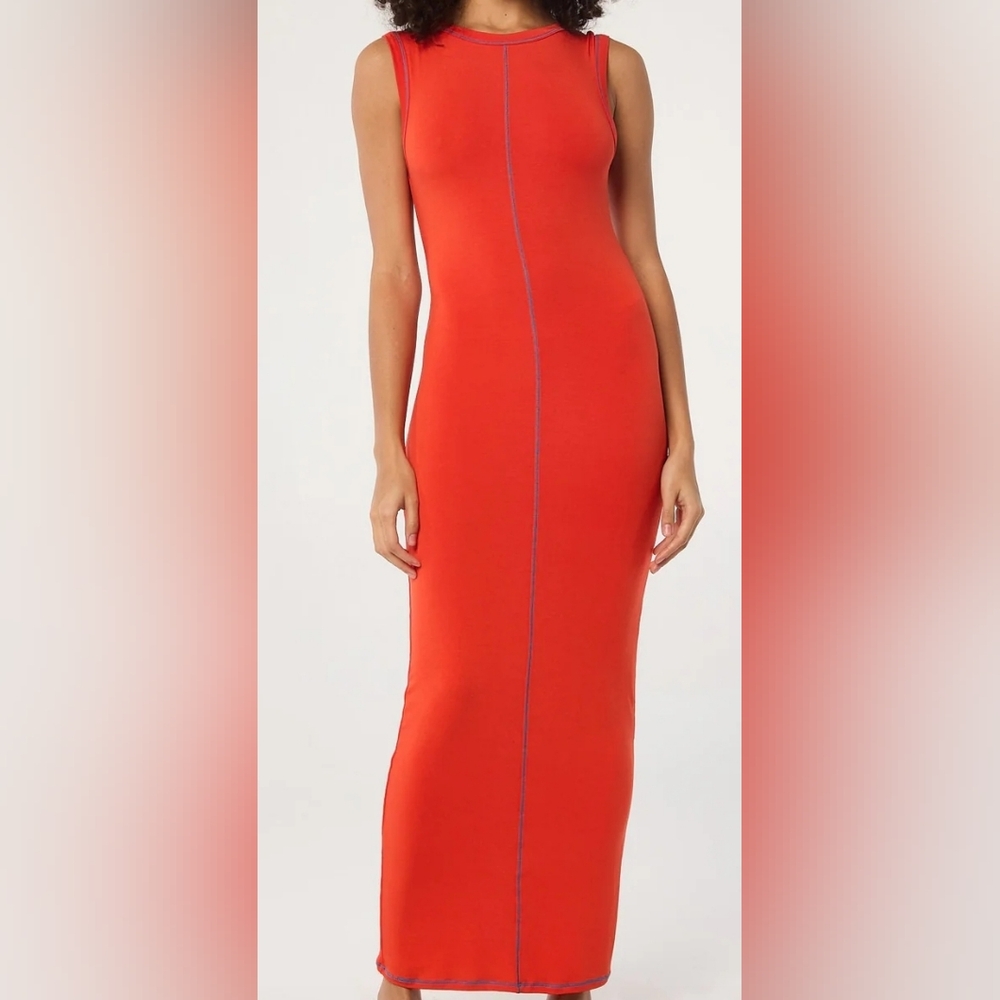 The Line by K Inez Maxi dress in Persimmon NWT Size Large